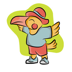 bird cartoon character