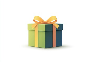Gift box with a ribbon