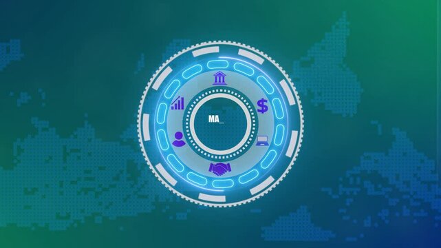 A make a difference concept button on a futuristic ,high performance, network icon ,monitoring and evaluation. advanced HUD circle platform glowing digital luxurious wave particles flows background.