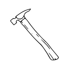 simple hand tool outline drawing