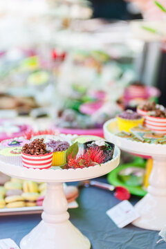 cake stall at a school fair