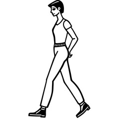 Fototapeta premium girl in a short dress