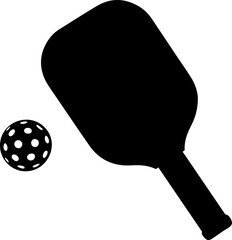 Pickleball Paddle and Ball