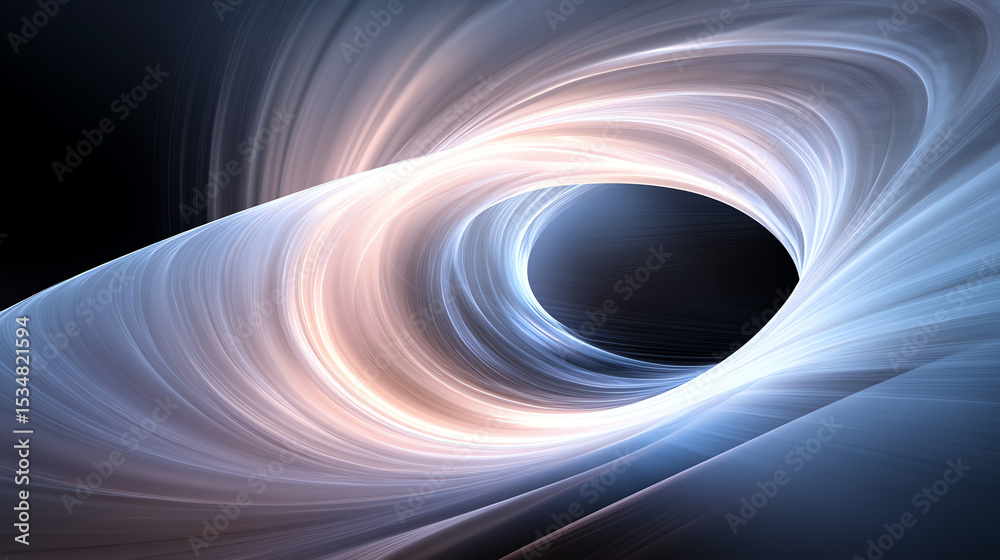 Poster a mesmerizing swirl of light and dark, representing the depths of space and cosmic phenomena. ideal 