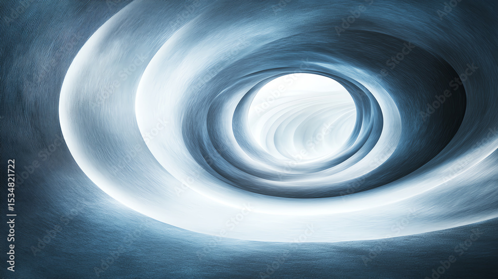 Aufkleber a mesmerizing vortex of swirling clouds, illustrating the beauty and dynamics of air movement in a s