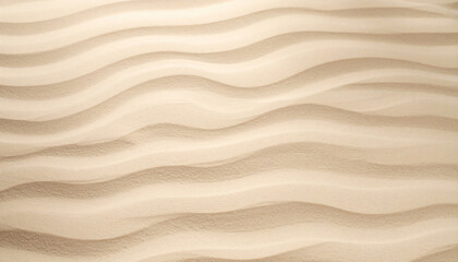 Obraz premium Wavy Beige Sand Texture with Gentle Shadows
