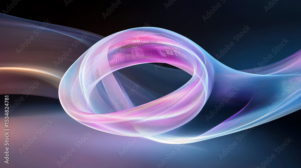 Poster An abstract swirl of vibrant colors creating a visually dynamic flow, capturing the essence of movement and creativity.