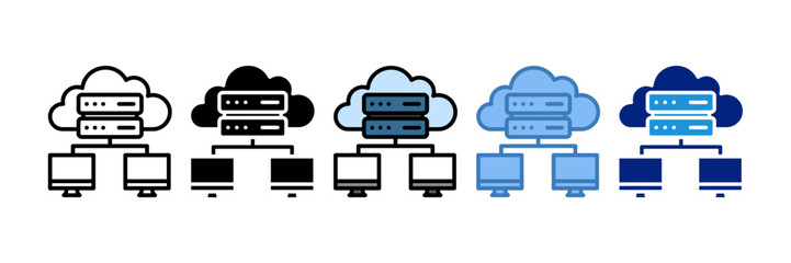 Server Provisioning Icon Element For Design