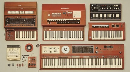 Vintage Synthesizers: Keyboard Instruments Collection