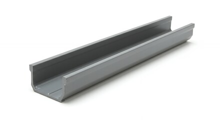 Gray metal channel profile