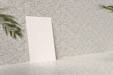 Minimalist Paper Mockup with Natural Shadow