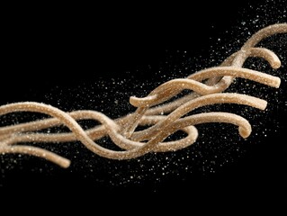 Falling Udon Noodles In A Comforting Tangle