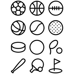 set of sport icons