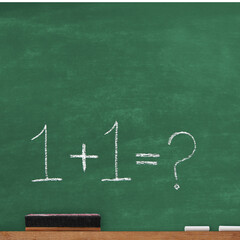 blackboard with chalk on a blackboard