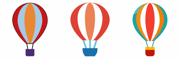 hot air balloon clipart icon design