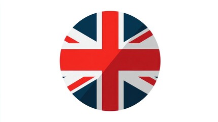 National flag icon in circular format
