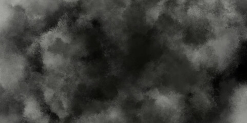 abstract black and gray isolated cloud cumulus clouds. Gray aquarelle painted realistic fog or mist smoky textured canvas design. White and ash messy wall stucco texture background.