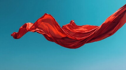 National flag moving dynamically in the wind
