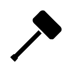 Mallet glyph icon