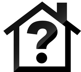 Home with Question Icon Design