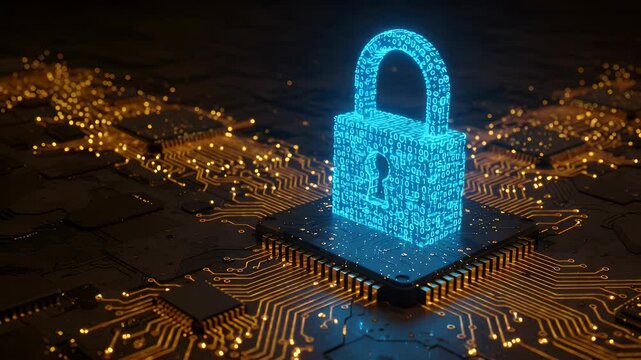 Cybersecurity lock on circuit board