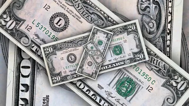 Infinite Money Loop &ndash; Dollar Zoom Out Animation on Green Screen | Seamless Finance Illusion


