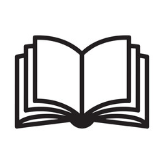 Open Book Icon | Education & Reading Vector Symbol