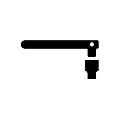 Socket wrench glyph icon