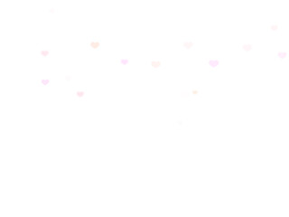 hearts bokeh splashing transparent background