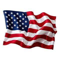 Obraz premium Waving American Flag Red and White Stripes Fifty Stars USA flag stars and stripes