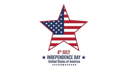 Obraz premium 4th of July Independence Day USA - Star Spangled American Flag Design