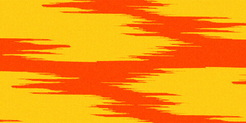 Grunge grainy orange brush stroke with spray texture eps10.