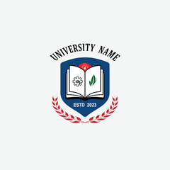 3067 educational logo school college university learning institute book academy organization