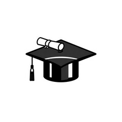 graduation cap and diploma PNG and JPEG with transparent background	