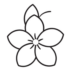 black and white flower vector illustration