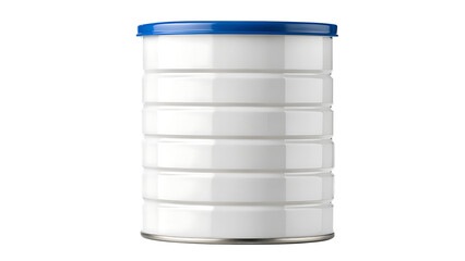 White and Blue Infant Formula Can Isolated