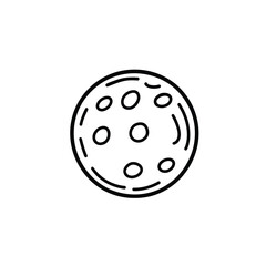 Obraz premium of a Round Shaped Pickleball with Holes on a White Background