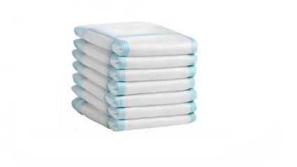 Stack of Adult Diapers or Incontinence Products

