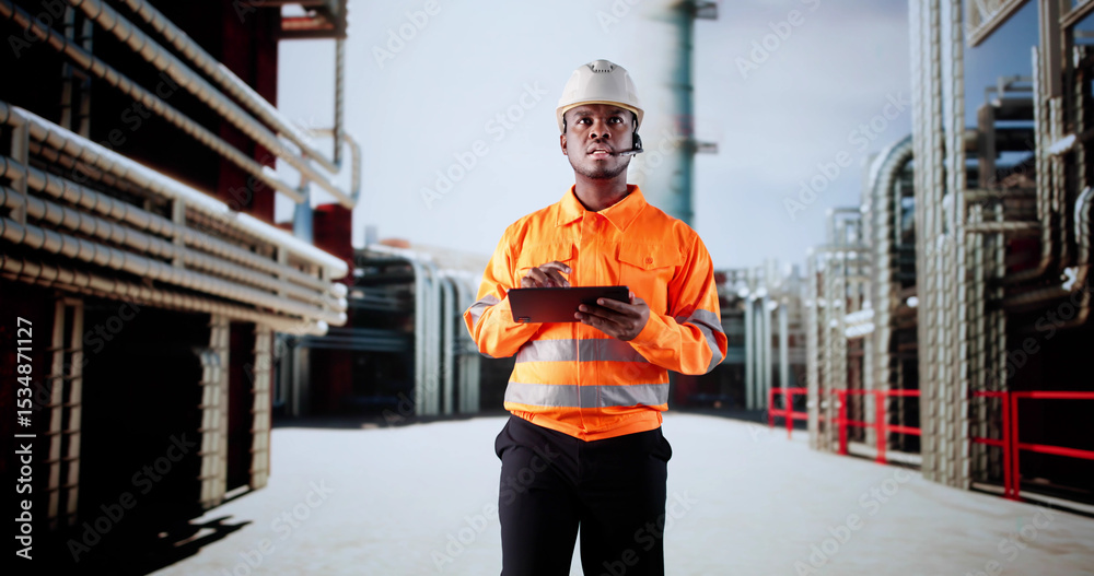 Poster pipeline inspection supervisor using laptop