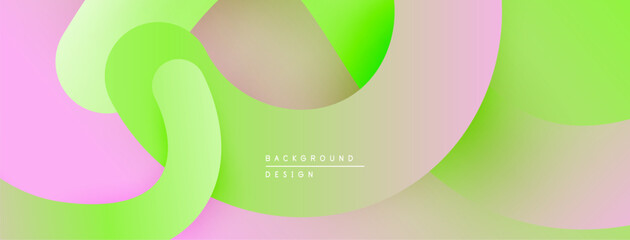 Abstract fluid shapes, vibrant colors blend. Soft gradients create modern background design. Light, airy composition.