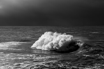 Black and white ocean tension - 2