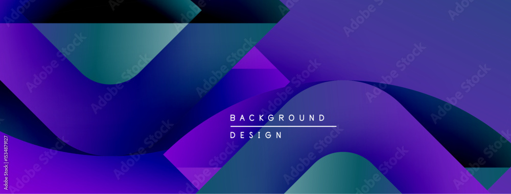 Poster abstract purple design features flowing shapes, gradients. modern background ideal for digital proje