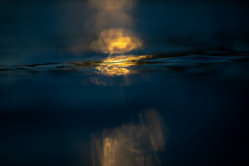 Sparkle of light dances on surface