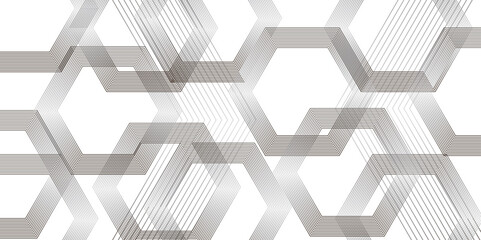 Abstract background wave line elegant white striped diagonal line. Geometric hexagon pattern transparent background with diagonal lines design.