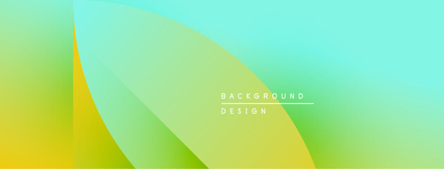 Obraz premium Abstract gradient background. Smooth color transitions, yellow, green, turquoise hues. Minimalist design, text reads background design.