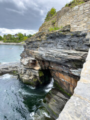 Rhode Island Cliff Walk Waterfall