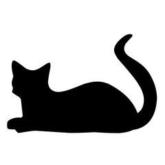 Cat Silhouette Illustration