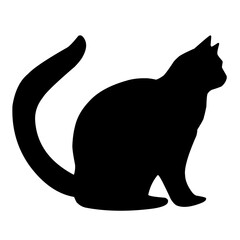 Cat Silhouette Illustration