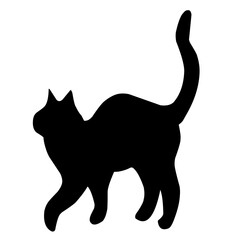 Cat Silhouette Illustration