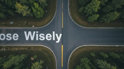 Choose Wisely Road Sign